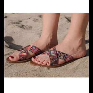 New Size 10 Sandalias Caribenas Cozumel Grecas Water Friendly Sandals Fl…